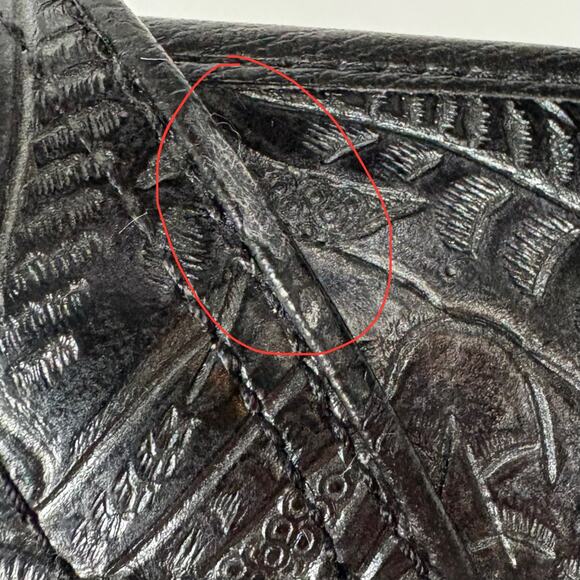 Dansko Professional Black Tooled Leather Clog Cushioned PU Foam Footbed 38 - Picture 14 of 14